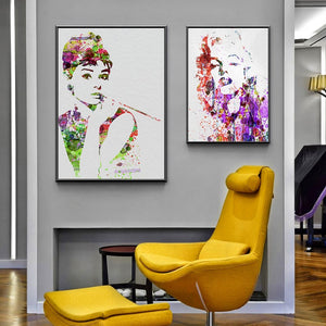
                  
                    Audrey Hepburn Abstract Wall Art
                  
                