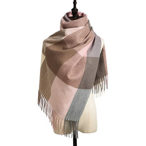 
                  
                    Women's Cashmere Plaid Scarf
                  
                