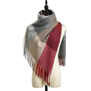 
                  
                    Women's Cashmere Plaid Scarf
                  
                