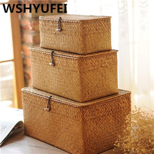 
                  
                    Handmade, Rattan Woven Storage/Jewelry Boxes - Makeup Organizer
                  
                