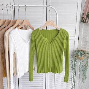 
                  
                    Casual Single Breasted Cropped Women's Cardigan Sweater
                  
                