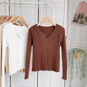 
                  
                    Casual Single Breasted Cropped Women's Cardigan Sweater
                  
                