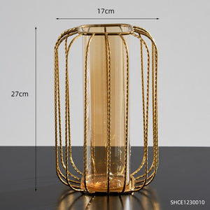 
                  
                    Hydroponics Golden Glass Vase
                  
                