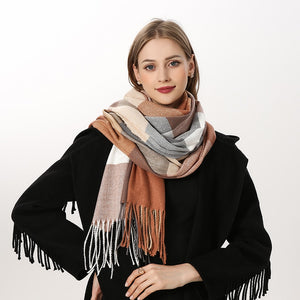 
                  
                    Luxury Plaid Winter Cashmere Women's Scarf
                  
                