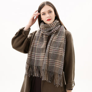 
                  
                    Luxury Plaid Winter Cashmere Women's Scarf
                  
                