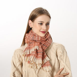 
                  
                    Luxury Plaid Winter Cashmere Women's Scarf
                  
                