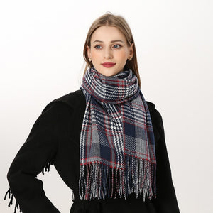 
                  
                    Luxury Plaid Winter Cashmere Women's Scarf
                  
                