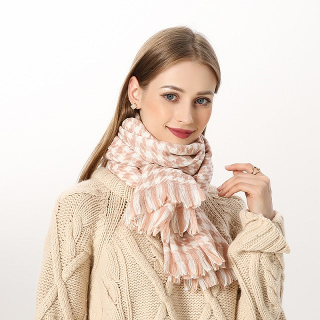 
                  
                    Luxury Plaid Winter Cashmere Women's Scarf
                  
                