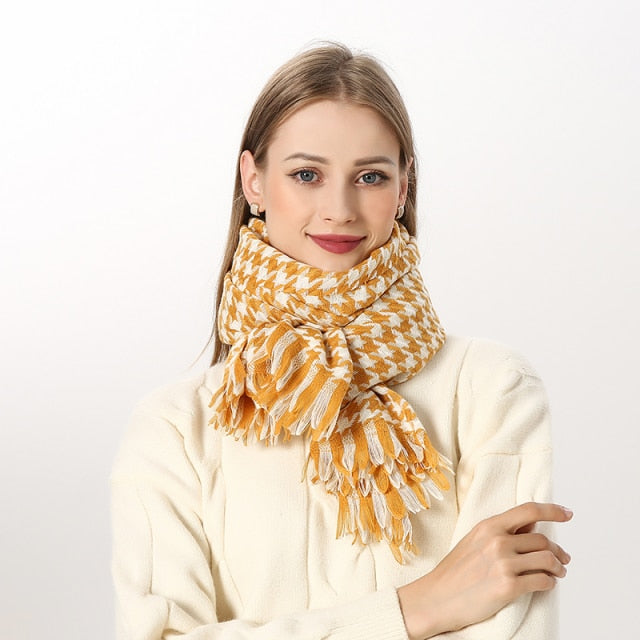 
                  
                    Luxury Plaid Winter Cashmere Women's Scarf
                  
                