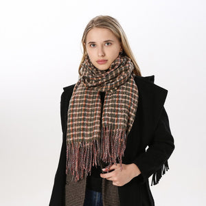 
                  
                    Luxury Plaid Winter Cashmere Women's Scarf
                  
                