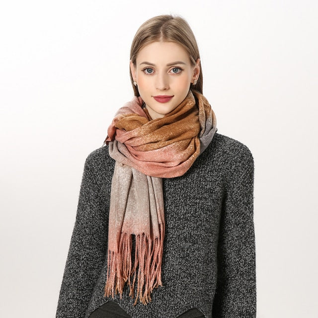 
                  
                    Luxury Plaid Winter Cashmere Women's Scarf
                  
                