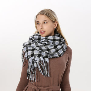 
                  
                    Luxury Plaid Winter Cashmere Women's Scarf
                  
                