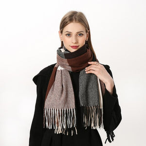 
                  
                    Luxury Plaid Winter Cashmere Women's Scarf
                  
                