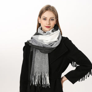 
                  
                    Luxury Plaid Winter Cashmere Women's Scarf
                  
                