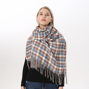 
                  
                    Luxury Plaid Winter Cashmere Women's Scarf
                  
                