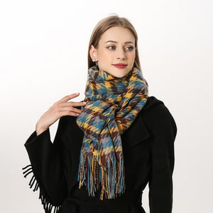 
                  
                    Luxury Plaid Winter Cashmere Women's Scarf
                  
                