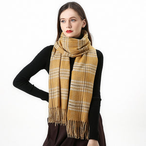 
                  
                    Luxury Plaid Winter Cashmere Women's Scarf
                  
                