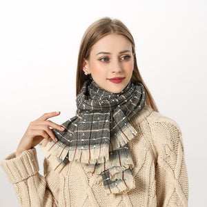 
                  
                    Luxury Plaid Winter Cashmere Women's Scarf
                  
                