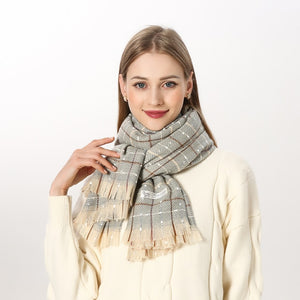 
                  
                    Luxury Plaid Winter Cashmere Women's Scarf
                  
                