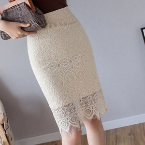 
                  
                    Women's Elegant, Lace High Waist Pencil Skirt
                  
                