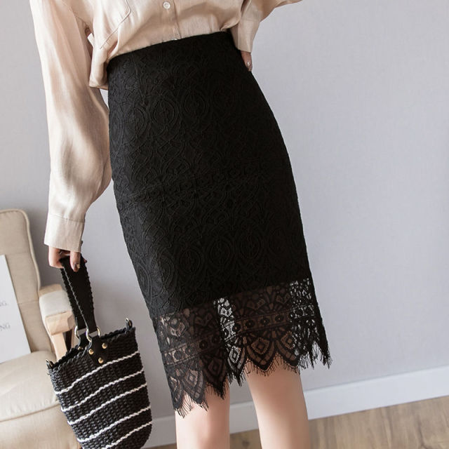 
                  
                    Women's Elegant, Lace High Waist Pencil Skirt
                  
                